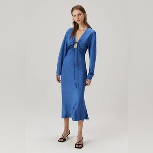 NWT MISHA SERAPHINE DRESS - DENIM BLUE - S
